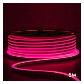 LED-Néon - 5 mètres - ROSE - LED 6mm - 12V - Coupe 2,5cm
