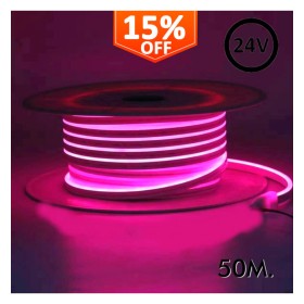 XXLED Flexibles LED-Neon 24V - 13W/m - 50m Rolle - 6x12mm - Rose