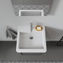 Lavabo Duravit Vero 50 cm avec 1 trou de robinet - vue technique