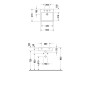 Lavabo Duravit Vero 50 cm avec 1 trou de robinet