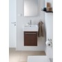 Lavabo Duravit Vero 50 cm avec 1 trou de robinet - vue technique