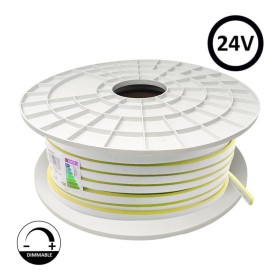 LED Néon Flex 24V - 8W/m - Rouleau 50m - 6x12mm - JAUNE