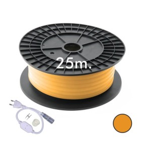 XXLED Neon LED - Flexibel Rund - 220V - Spule 25m - 16mm - 7W/m - Orange