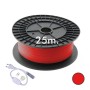 XXLED Neon LED - Flexibel Rund - 220V - Spule 25m - 16mm - 7W/m - Rot
