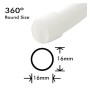 XXLED Neon LED - Flexibel Rund - 220V - Spule 25m - 16mm - 7W/m - Rot - technische Ansicht