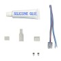 XXLED KIT Silikonkleber für LED-Streifen + Stecker + Abdeckung + Endkappe - 10mm -IP65 - Detailansicht