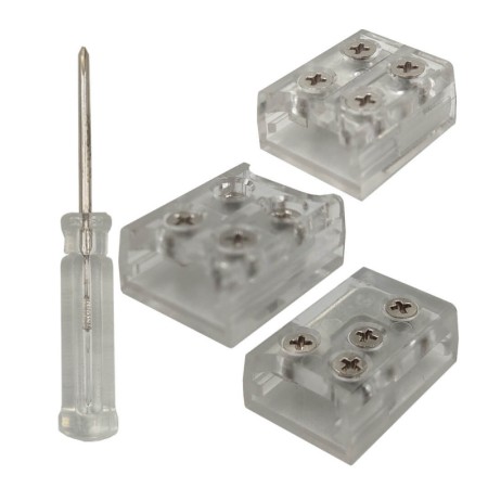 XXLED KIT-Steckverbinder für COB + SMD + Schraubendreher LED-Streifen - 10mm - IP20