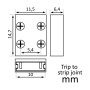 XXLED KIT-Steckverbinder für COB + SMD + Schraubendreher LED-Streifen - 10mm - IP20