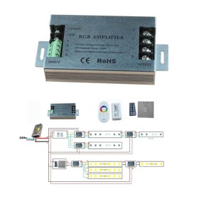 Amplificateur de bande LED RGB 350W 12V -24V
