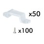 XXLED Pack mit 50 Heftklammern für LED-Streifen IP65 220V - technische Ansicht