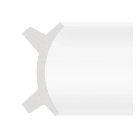 XXLED Polystyrol-Leiste - Double courbe de lumière - pour bande LED - 2 mètres