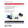 WOLFBAG Flachprofil-Auffangboden für 4 Inline-Fässer 300L - technische Ansicht