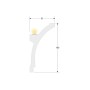 XXLED Cornice in polistirolo - Ellisse - per strisce LED - 2 metri - immagine prodotto
