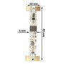 XXLED Controller di interruttore + sensore 5v e 24v per profili LED - vista tecnica