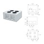 XXLED Connettore a vite per strisce LED SMD - 10 mm - IP20 - vista dettagliata
