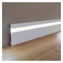 XXLED Sockelleiste aus Polystyrol - Front - für LED-Streifen - 2 Meter - Detailansicht