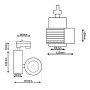 XXLED LED Strahler 40W GRAZ Schwarz BRIDGELUX Chip 1-Phasen Schienensystem CRI +98 - CCT - Produktansicht