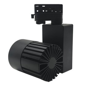 Projecteur LED 40W GRAZ Noir BRIDGELUX Chip Système de Rail Trifilaire CRI +92 - 3CCT