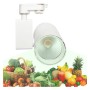 XXLED LED Strahler 40W MADRID Weiss BRIDGELUX Chip 1-Phasen Schienensystem SPEZIELL FÜR LEBENSMITTEL - Produktansicht