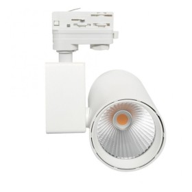 XXLED LED Strahler 40W MADRID Weiss BRIDGELUX Chip 3-Phasen Schienensystem SPEZIELL FÜR LEBENSMITTEL