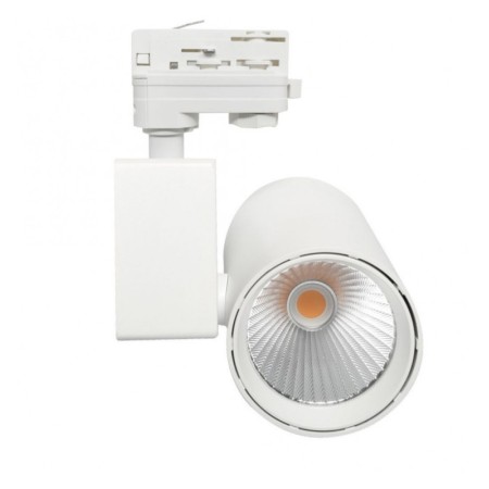 XXLED LED Strahler 40W MADRID Weiss BRIDGELUX Chip 3-Phasen Schienensystem SPEZIELL FÜR LEBENSMITTEL