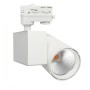 XXLED LED Strahler 40W MADRID Weiss BRIDGELUX Chip 3-Phasen Schienensystem SPEZIELL FÜR LEBENSMITTEL