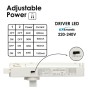 XXLED LED-Scheinwerfer 40W - 34W NEW MAYA Weiss Einkreis-Schienensystem - CCT - CRI+92 - UGR13 - 120Lm/W - technische Ansicht