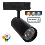 XXLED LED-Schienenstrahler 40W - 26W NEW MAYA Schwarz Dreiphasenschienen - CCT - CRI+92 - UGR13