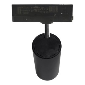 Projecteur de voie LED 40W - 26W NOUVEAU MAYA Noir Rails triphasés - CCT - IRC+92 - UGR13 - HAUTE LUMINOSITÉ