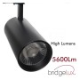 XXLED LED-Schienenstrahler 40W - 26W NEW MAYA Schwarz Dreiphasenschienen - CCT - CRI+92 - UGR13