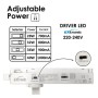 XXLED LED-Schienenstrahler 40W - 28W ODENSE Weiss für Einphasen-Stromschiene - CCT - CRI+92 - UGR13 - 24º - Produktansicht