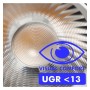 XXLED LED-Schienenstrahler 40W - 28W ODENSE Weiss für Einphasen-Stromschiene - CCT - CRI+92 - UGR13 - 24º - Produktansicht