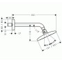 hansgrohe Raindance E Kopfbrause 240 1jet EcoSmart mit Brausearm - Detailansicht