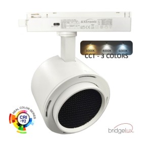 XXLED LED-Strahler - 1-Phasen- 40W-34W - ROME - GxTronic-Treiber - Einstellbare Optik 24º-60º -UGR13- CCT