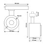 XXLED LED-Strahler - 1-Phasen- 40W-34W - ROME - GxTronic-Treiber - Einstellbare Optik 24º-60º -UGR13- CCT - Detailansicht