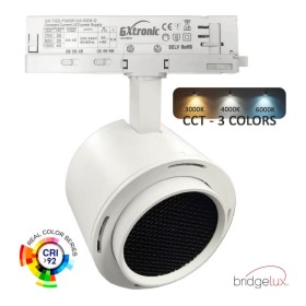 XXLED LED-Strahler - Dreiphasig - 40W-30W - ROME Weiss - GxTronic-Treiber