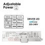 XXLED Proiettore LED - Trifase - 40W-30W - ROME Bianco - Driver GxTronic - Ottica Regolabile 24º-60º