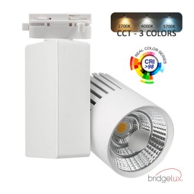 XXLED LED-Strahler 40W GRAZ Weiss Chip Bridgelux 3CCT - Einphasenschiene - 4400Lm - CRI +98