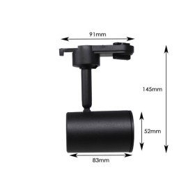 Lampe de rail NOIRE pour lampe GU10- 1 phase