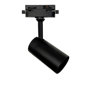XXLED Schienenstrahler - BORNE SCHWARZ - Für GU10-Lampen - Monophasiges Aluminium