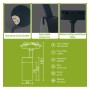 XXLED Proiettore a binario - BORNE NERO - Per lampade GU10 - Alluminio monofase - vista tecnica
