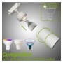 XXLED Schienenstrahler - BORNE WEISS - Für GU10-Lampen - Monophasiges Aluminium - Detailansicht