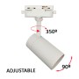 XXLED Schienenstrahler - BORNE WEISS - Für GU10-Lampen - Monophasiges Aluminium