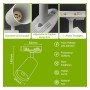 XXLED Schienenstrahler - EMMEN WEISS - für GU10-Lampe - Einphasig - technische Ansicht