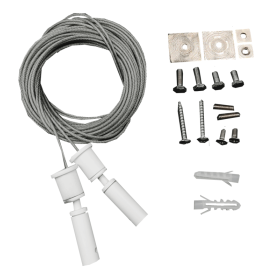 XXLED Universelles Hängekit - Weiss - mit 3m Kabel - Packung mit 2 Einheiten