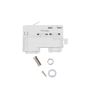 Adaptateur de rail triphasé blanc