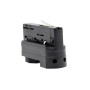 XXLED dreiphasigSchienenadapter Stecker Schwarz