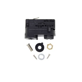 Adaptateur de rail triphasé avec connecteur noir