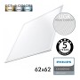 XXLED PACK 10stk. LED Panel 62x62 40W Philips CertaDrive - UGR19 - CRI+90 - CCT - technische Ansicht