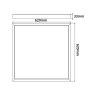 XXLED PACK 10stk. LED Panel 62x62 40W Philips CertaDrive - UGR19 - CRI+90 - CCT - Detailansicht
